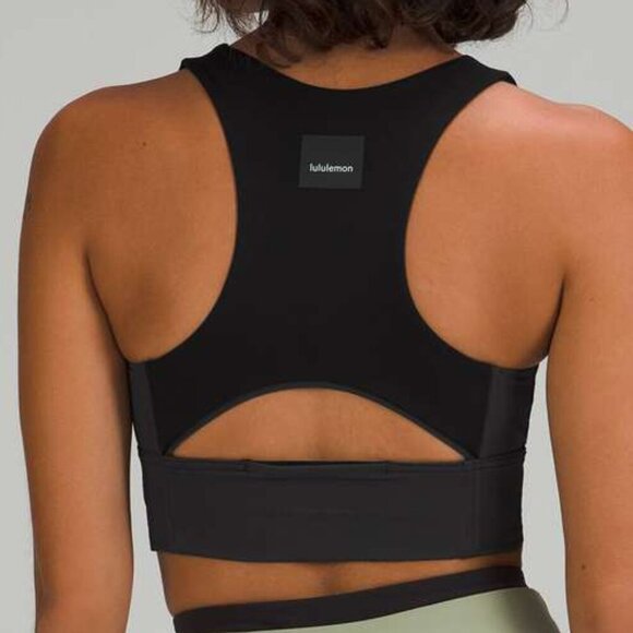 Lululemon Hike to Swim Bra - 4 Black / Graphite Grey - Picture 2 of 5